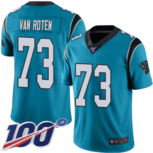 Carolina Panthers Limited Blue Youth Greg Van Roten Jersey NFL Football #73 100th Season Rush Vapor Untouchable